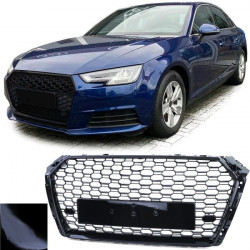 méhsejt sport hűtőrács Embléma nélkül fényes Fekete Audi A4 B9 8W 15-19