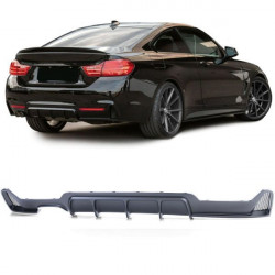 hátsó sport diffúzor dupla kimenet bal Fekete matt 4 series BMW F32 F33 F36