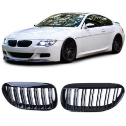 RACES hűtőrács (Sport Double Bar) BMW 6 series E63 E64-hez, fényes fekete