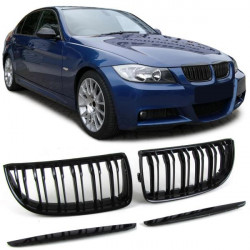 Sport hűtőrács dupla ív performance fényes BMW 3 series E90 E91 05-08