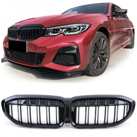 Body kitek és vizuális kiegészítők Sport hűtőrács dupla ív performance fényes BMW 3 series G20 G21 18-tól | race-shop.hu