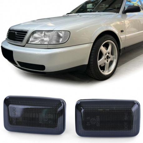 Világítás LED Oldalsó irányjelző Fekete füstszínű Audi 80 B4 90 100 200 V8 A6 C4 | race-shop.hu