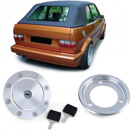 Body kitek és vizuális kiegészítők RACES tanksapka burkolat VW Golf 1 + Cabrio 74-83-hoz, alumínium | race-shop.hu