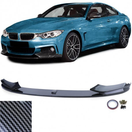 Body kitek és vizuális kiegészítők első spoiler ajak performance karbon kinézet BMW 4 Series F32 F33 F36 | race-shop.hu