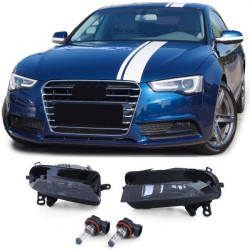 ködlámpa H8 Fekete füstszínű Pár Audi A5 8T 8F 11-17