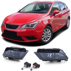 ködlámpa H8 Fekete füstszínű Pár Seat Ibiza 5 Leon 5F Toledo 4 12-től