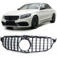 Body kitek és vizuális kiegészítők RACES hűtőrács (Sport) Mercedes C Class W205 S205 14-18-hoz, fényes fekete | race-shop.hu
