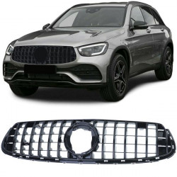 RACES hűtőrács (Sport) Mercedes GLC X253 SUV with sports package from 20-hoz, fényes fekete