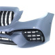 Body kitek és vizuális kiegészítők Sport bumper hűtőráccsal Fekete Króm Mercedes E Class W213 16-20 | race-shop.hu