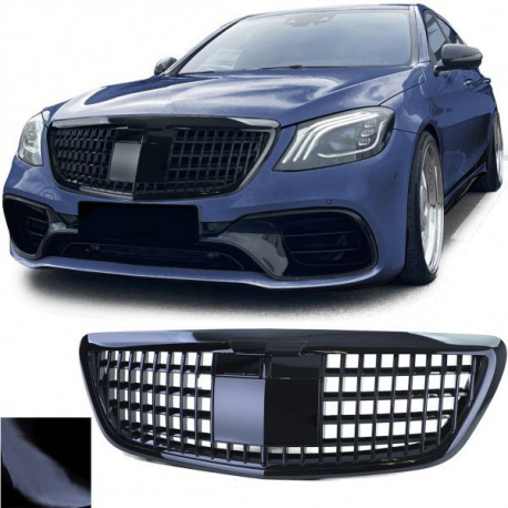 Body kitek és vizuális kiegészítők RACES hűtőrács (Sport) Mercedes S W222 with Night Vision 13-20-hoz, fekete | race-shop.hu