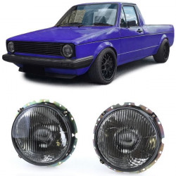 fényszórók Fekete füstszínű VW Caddy I 82-92 + Jetta I 79-84