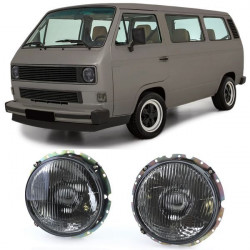 fényszórók Fekete füstszínű VW T2 73-79 + T3 79-92 + LT 75-85