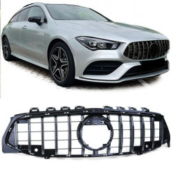 Sport hűtőrács PDC fényes Fekete Króm Mercedes CLA X118 19-től