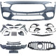 Body kitek és vizuális kiegészítők Sport lökhárító hűtőráccsal fényes Fekete Króm Mercedes CLA X118 19-től | race-shop.hu
