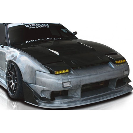 Body kitek és vizuális kiegészítők Origin Labo "Type 3" karbon motorháztető Nissan 200SX S13-hoz | race-shop.hu