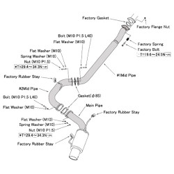 HKS Hi-Power Catback Subaru Impreza GVF (07-11)