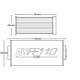 Külső Univerzális Deatschwerks üzemanyagszűrő (AN10), 100 mikronos | race-shop.hu