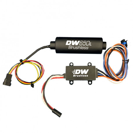 Pótalkatrészek és tartozékok Deatschwerks DW650iL 650 L/h E85 üzemanyag-szivattyú egy/két sebességű vezérlővel | race-shop.hu