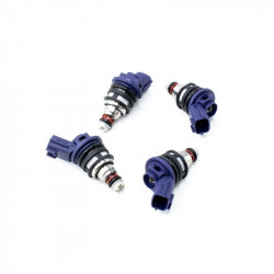 4 darabos Deatschwerks készlet 370 cc/min injektorok Nissan KA24DE