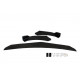 Body kitek és vizuális kiegészítők RACES Universal front bumper lip kit with side splitter (sharp/flat) - Black | race-shop.hu
