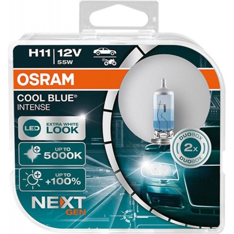 Izzók és xenonlámpák Osram halogén fényszóró lámpák COOL BLUE INTENSE (NEXT GEN) H11 (2db) | race-shop.hu