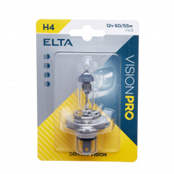ELTA VISION PRO 12V 60/55W halogén fényszóró lámpa P43t H4 hólyagbuborék (1db)
