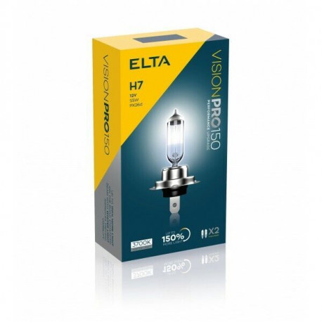 Izzók és xenonlámpák ELTA VISION PRO 150 12V 55W halogén fényszórók PX26d H7 (2db) | race-shop.hu