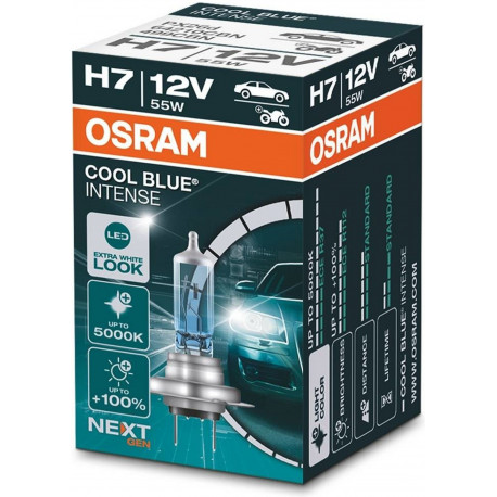Izzók és xenonlámpák Osram halogén fényszóró lámpák COOL BLUE INTENSE (NEXT GEN) (2db) | race-shop.hu