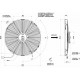 Ventillátorok 12V Univerzális elektromos ventillátor SPAL 385mm - szívó, 12V | race-shop.hu