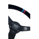 Akciók 3 küllős sportkormány RACES MOTORSPORT, 350mm, velúr, 65mm mélység, fekete/kék | race-shop.hu