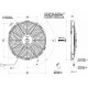 Ventillátorok 12V Univerzális elektromos ventillátor SPAL 305mm- nyomó, 12V | race-shop.hu