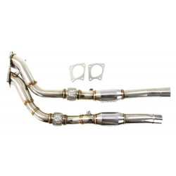 RACES downpipe katalizátorral Audi RS6 C5 4.2 V8 2002-2004-hez