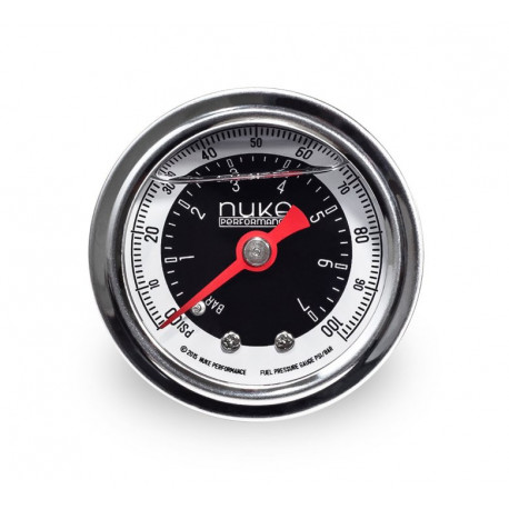 Manométerek, adapterek NUKE Performance üzemanyag nyomásmérő 7 BAR / 100 PSI | race-shop.hu