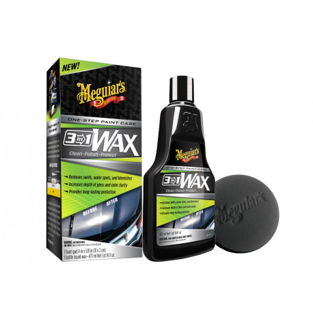 Waxing and paint protection Meguiars 3-in-1 Wax - 3 az 1-ben viasz, 473 ml | race-shop.hu