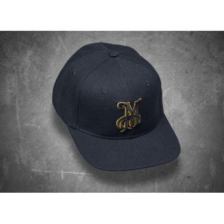 Téli Sapkák és Baseball sapkák Meguiars "M" Logo Snapback - fekete sapka hímzett arany és fekete 3D "M" logóval | race-shop.hu