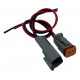 Cables, eyelets, connectors Deutsch DTM vodotesný 2pin konektor (socket&plug) s 15 cm káblom (0.75MM2) | race-shop.hu