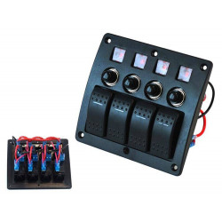 Indítópanel ON-OFFx4,BA 2x5A 1x10A 1x15A 1x15A
