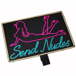 Világító LED panel "Send Nudes"