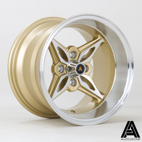Alufelnik Autostar Autostar Kanji felni 14X9 4X100 73,0 ET-13, Gold | race-shop.hu
