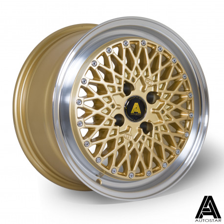 Alufelnik Autostar Autostar Minus felni 15X7.5 4X100 67,1 ET25, Gold | race-shop.hu