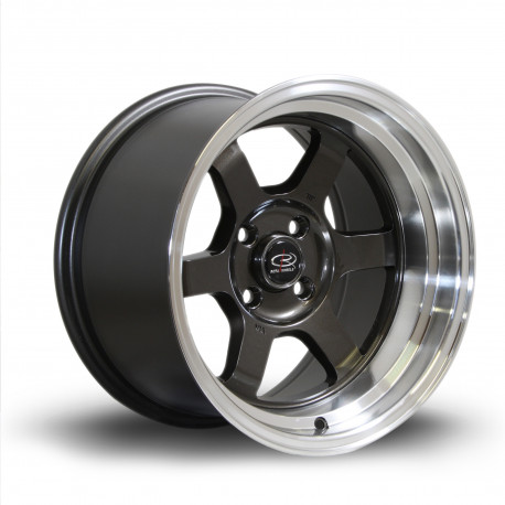 Alufelnik Rota Rota Grid-V felni 15X9 4X100 67,1 ET0, Gunmetal | race-shop.hu
