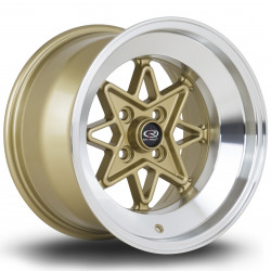 Rota Hachi felni 15X9 4X100 67,1 ET0, Gold