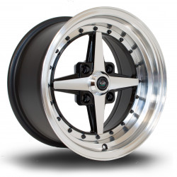 Rota Zero felni 15X8 4X114 73,0 ET10, Black