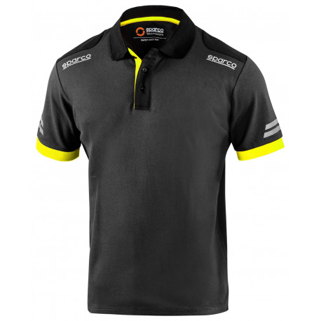 Pólók SPARCO TECH POLO TW - szürke/sárga | race-shop.hu