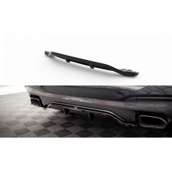MAXTON DESIGN központi hátsó splitter BMW X3 M40i / M40d G01-hez (függőleges sávokkal), fényes fekete