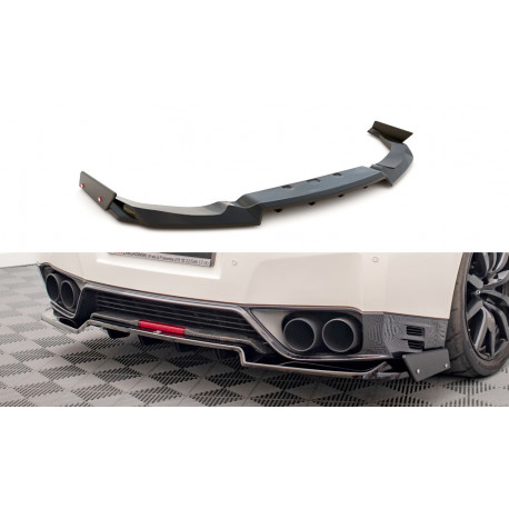 Body kitek és vizuális kiegészítők Központi hátsó splitter + Fékszárnyak Nissan GTR R35 Facelift | race-shop.hu