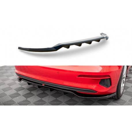 Body kitek és vizuális kiegészítők Központi hátsó splitter (függőleges sávokkal) Audi A3 Sportback 8Y | race-shop.hu