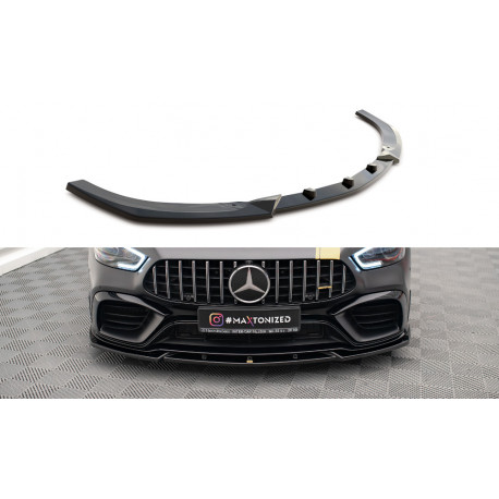 Body kitek és vizuális kiegészítők MAXTON DESIGN első splitter Mercedes-AMG GT 63S 4-Door Coupe Aero-hoz, fényes fekete, V3 | race-shop.hu