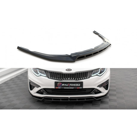 Body kitek és vizuális kiegészítők MAXTON DESIGN első splitter Kia Optima Mk4 Facelift-hez, fényes fekete, V1 | race-shop.hu