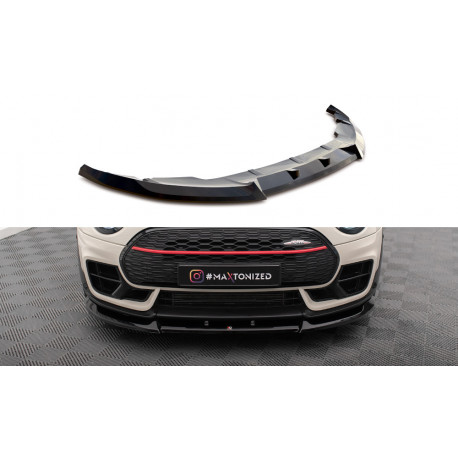 Body kitek és vizuális kiegészítők MAXTON DESIGN első splitter Mini Cooper Clubman John Cooper Works F54 Facelift-hez, fényes fekete, V1 | race-shop.hu